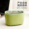 Papelera de escritorio con soporte para teléfono móvil, con anillo de presión de doble capa para sala de estar, papelera pequeña para el hogar