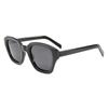 Gafas de sol transfronterizas de moda de gran montura para mujer, de alto nivel, anti-ultravioleta, con personalidad europea y americana, gafas de sol de moda con placa de caja para hombres