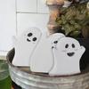 Decoraciones de Halloween, Suministros de Manualidades de Madera, Accesorios con Letras de Base, Decoraciones de Madera de Calabaza, Arte de Madera Maciza