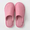 Zapatillas de Algodón para Piso de Madera en Casa Japonesa Temporadas de Primavera Otoño Invierno Hombres Mujeres Interiores Rayadas Silenciosas Antideslizantes Suela Suave Zapatos de Tela de Algodón