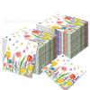 Toalla de papel cuadrada ZJ005 Tulip para el día de la mujer Toalla de papel para fiestas Vajilla para fiestas Papel desechable para fiestas