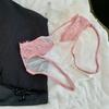 Ropa Interior Femenina Transpirable Sin Marca Estilo Francés Chica Sexy Encaje Hueco Puro Deseo Braguitas de Satén