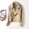 2024 outono e inverno estilo coreano roupas femininas novo casaco de couro feminino casaco PU jaqueta de couro Jiang Shuying mesmo estilo 7009