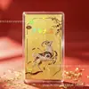 Adesivo de Telefone Dourado Atrai Riqueza Ano do Carneiro 2027 Ouro Puro 999 Três Carneiros Trazem Fortuna Adesivo de Folha de Ouro com Suporte Adesivo Adesivo de Ouro da Sorte 2mg