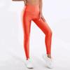 SHEIN - Mallas de nailon brillante de cintura alta para mujer, pantalones de yoga ajustados, elásticos, deportivos, estilo europeo y americano, gran oferta