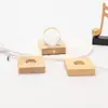 Base de Lámpara de Madera Maciza Creativa Cuadrada Luz Nocturna LED Cielo Estrellado Cristal Interruptor USB Pequeña de Madera Moderna Minimalista