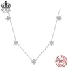 Collar Aiful S925 Plata de Ley Patrón Clásico Dinámico Moissanita Brillante Chapado en Platino Joyería Versátil para Mujeres