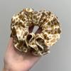 Anillo para el cabello de intestino grueso Y2K de Spice Girl leopardo europeo y americano para todo, para coleta de mujer de alta gama, cuerda para el cabello, banda de goma, accesorios