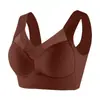 Ropa interior de una pieza con copa fija sin marcas para mujer, sexy, de seda helada, push-up, sin aro de acero, espalda hermosa, talla grande para chica rellenita, sujetador tipo chaleco