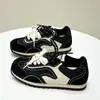 Zapatillas Deportivas Casuales Youmuni de Cuero Genuino Populares, Zapatos Blancos con Suelas Suaves, Zapatos Gruesos para Senderismo y Jogging estilo Forrest Gump para Mujer