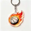 Llavero de Balón de Fútbol Llama Copa Mundial 2026 EE.UU. Canadá México Colgante Acrílico Souvenir para Aficionados Regalo Venta al por Mayor