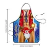 Amazon Navidad Delantal Creativo de Moda Lindo Delantal Resistente a Manchas Suministros para Disfraces de Fiesta Navideña Se Puede Imprimir Logo
