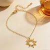Pendientes Asimétricos de Sol y Luna de Lujo Ligero Transfronterizos Europeos y Americanos para Mujer, Accesorios para Orejas con Borlas, Pulsera Simple y de Alta Gama de Sol y Luna