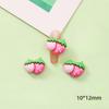 Lindos aretes de resina de fresa de dibujos animados para uñas, joyería para uñas, para usar en las uñas, hechos a mano, DIY, aretes, accesorios para el cabello para uñas de Yiwu