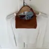 Bolsa Cilindro de Mão em Camurça Simples e Versátil Outono/Inverno 2025 Estilo Coreano Compacta e com Toque de Luxo Bolsa de Ombro Único Transversal