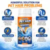 Kineshinex Pó Dissolvente de Pelos de Pet 100g Limpador de Ralo Doméstico para Gatos e Cachorros Remove Resíduos de Pelos