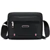 Comércio Exterior Transfronteiriço Bolsa de Ombro Masculina Bolsa Transversal de Tecido Oxford Impermeável Casual Moda Multi-camadas Zíper Grande Capacidade Cabelo