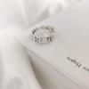 Kaset estilo coreano S925 Sterling Silver Elephant Ring Antique Distressed Distintivo Aberto Anel de Prata Tailandês para Mulheres