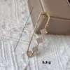 Alfiler de Seguridad con Tachuelas de Diamante para Ropa, Broche Versátil Anti-Exposición, Broche de Letra, Alfiler de Seguridad Grande con Pedrería para Cárdigan de Mujer