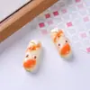 Brinquedo de pão de desenho animado simulado Ornamento de pão de resina Acessório de brinquedo de boneca DIY Ímã de geladeira Pingente de chaveiro