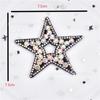 AB cor strass amor/estrela de cinco pontas/borboleta/cabeça de coelho perfuração quente pano adesivo DIY roupas figura quente sapato bolsa decoração