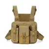 Bolso Cruzado Camuflaje para Hombre Gran Capacidad Impermeable Tela de Nylon Bolso de un Solo Hombro Moderno Multibolsillo Bolso Cruzado Pequeño para Hombre
