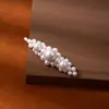 Pinza para el pelo de perlas estilo coreano para celebridades de internet para mujer, Pinza elegante para flequillo y patillas, Pinza Bb simple de alta gama al por mayor
