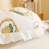 Cojín de Cabecera para Cama de Dormitorio Estilo Princesa Cama Impresa Respaldo Grande Habitación Tatami Bolsa Suave Cojín Almohada Lumbar Anticolisión