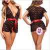 Suministro de Comercio Exterior Lencería Sexy Nueva Europea y Americana Sexy Traje de Chaleco de Encaje para Mujer de Club Nocturno Ajustado