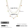 Collar de acero de titanio chapado en oro de lujo ligero y sin decoloración, cadena de clavícula con lazo de moda versátil para mujer, fabricantes