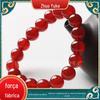 Pulseira de ágata fábrica atacado pulseira de ágata vermelha Boi ano todo pulseira de contas ao vivo bem-estar colar camisola cadeia