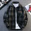 Chaqueta de cuadros de moda para hombre, nueva colección de primavera y otoño, adecuada para estudiantes de secundaria y preparatoria, moda masculina, estilo juvenil