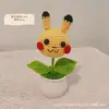 Miniaturas de Desenho Animado Acabadas, Tecidas à Mão com Fio, Decorações Festivas para Mesa de Escritório, Presentes Festivos para o Dia das Crianças