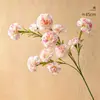 Flores de clavel artificiales, arreglos decorativos para la sala de estar, arreglos de flores de clavel para el comedor, flores artificiales en jarrones, ramos de un solo tallo