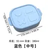Fiambrera de Silicona Fiambrera para Calentar en Microondas para Trabajadores de Oficina Caja de Almacenamiento para Cocina Juego de Fiambreras Cuadradas