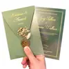 Invitaciones de Boda Más Vendidas Transfronterizas, Sobres Verticales, Invitaciones de Acrílico Transparente Escarchado, Tarjetas de Boda, Recuerdos Personalizados