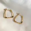 Brincos Trapezoidais Geométricos Banhados a Ouro Real para Mulheres Estilo Coreano Luxo Acessível Brincos de Alta Qualidade 2025 Novos Brincos Personalizados