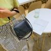 Verano Bolso Pequeño Mujer 2019 Nuevo Estilo Coreano Portátil Combinable Bolso de Hombro Moda Estilo Occidental Transparente Jelly Bandolera