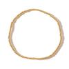 Pulsera de Bolas Doradas de Moda Estilo Ins Europeo y Americano Transfronteriza, Pulsera de Bolas con Cruz de Hematita Dorada y Negra, Venta al por Mayor para Exportación