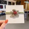 Ins Faixa de Cabelo Colorida com Frutas Feminina Menina Fofa Faixa para Couro Cabeludo Faixa de Cabelo Alta Elasticidade Couro Grosso Conjunto Corda de Cabelo Novo Estilo