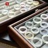 Anillo banda ojo de gato estilo chino nuevo oro champán ojo de gato transparente hielo rosa estilo pareja estilo antiguo anillo de dedo versátil venta al por mayor