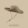 Sombrero de Vaquero Occidental, Sombrero de Pescador, Sombrero de Sol Transpirable de Verano para Mujer, Sombrero con Parasol para Exteriores y Camping, Sombrero para Senderismo y Montañismo para Hombre