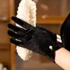 Guantes de terciopelo negro estilo retro francés Hepburn socialité Camelia accesorios para fotos de vestido de noche de boda nupcial