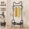 Perchero de Pie para Dormitorio, Móvil con Ruedas, Secador de Ropa de Lujo para Interiores, Perchero Sencillo para Abrigos y Sombreros