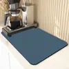 Temu Dropshipping Tapete Drenante de Cocina de Color Puro Nuevo Barro de Diatomeas Tapete Absorbente Resistente al Desgaste para Escritorio y Fregadero Tapete Aislante Antiescaldaduras