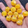 Cuentas de Barril de Cera de Abeja Flotantes Fluorescentes para Agua Salada Cuentas Sueltas Cera de Abeja Artificial Color Amarillo Aceite de Pollo Columna Recta Cuentas para Pulseras DIY Joyería
