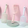 Peine de Pelo Esponjoso, Peine Curvo Grande, Peine de Costillas, Artefacto de Alta Gama para la Parte Superior del Cráneo de Instagram, Peine para Cabello Rizado, Peine Esponjoso con Cojín de Aire