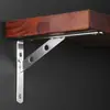 Suporte de Canto Triangular de Aço Inoxidável Espesso Resistente Prateleira de Armazenamento Divisória Suporte de Parede Fixo Suporte de Parede Ferragens Suporte de Placa