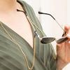 Cadena para gafas con doble función, cadena para mascarilla, para colgar en el cuello, anticaídas, accesorios sencillos de moda con langosta.