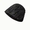 Sombrero de Pescador Delgado de Verano con Protección Solar para Mujer, Sombrero Tipo Cubo Estilo Japonés, Circunferencia de Cabeza Grande, Hace que la Cara Parezca Más Pequeña, Sombrero Negro Liso, Moderno